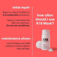 Load image into Gallery viewer, K18 leave-in molecular repair hair mask - 15ml
